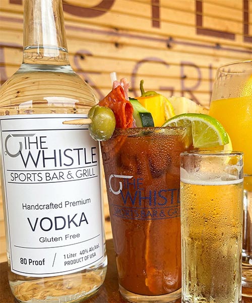 Bloody Mary featuring Whistle Vodka from The Whistle Sports Bar & Grill in Chicago