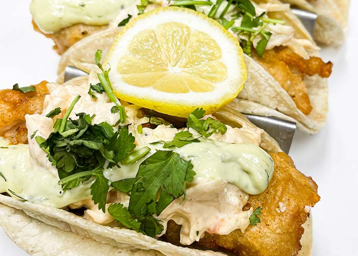 Fish Tacos from The Whistle Sports Bar & Grill in Chicago