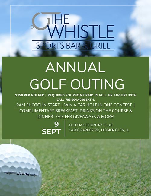 Annual Golf Outing Event by The Whistle Sports Bar & Grill