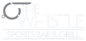 Whistle Sports Bar and Grill white logo